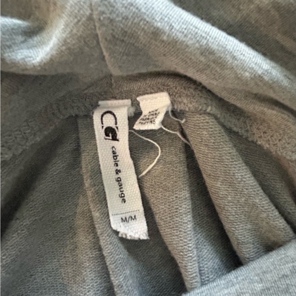 Cable & Gauge Charcoal Cowl Neck Tunic - Picture 3 of 3